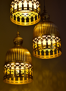 Veneto Lamp Gold Antique by Sahil & Sarthak